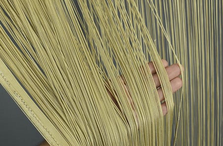 İP PERDE İNCE ZİNCİR GOLD RENK EN 300 CM BOY 280 CM