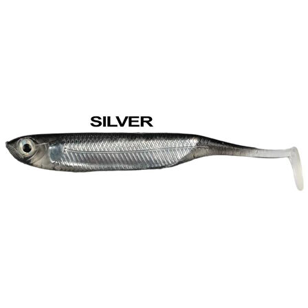 Ryuji Real Fish 8cm Silikon Yem [5 Adet] SİLVER