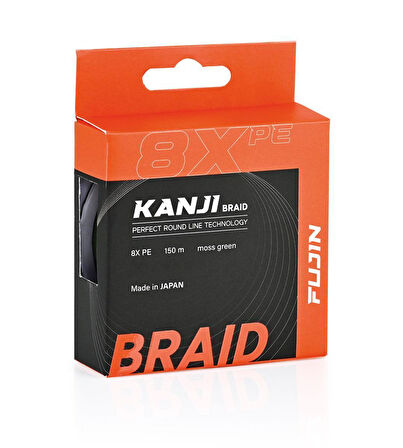 Fujin Kanji 8X 150MT Pe Line Olta Misinası Moss Green-0,165 mm