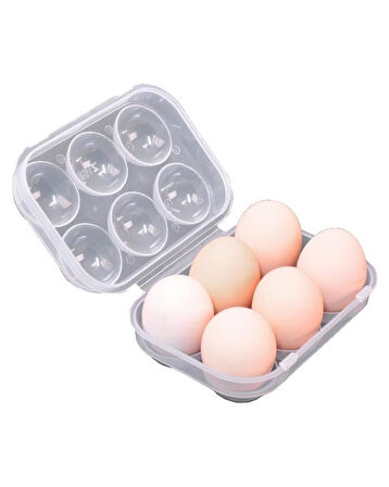 Yumurta Saklama Kutusu 6'Lı ŞEFFAF
