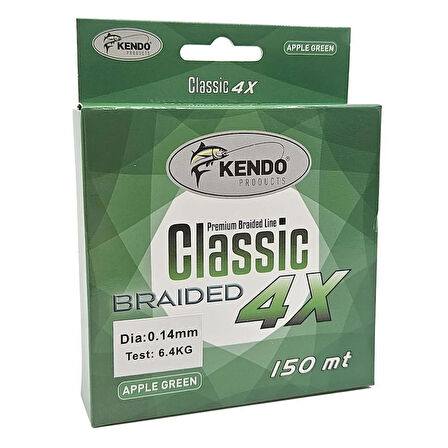 Kendo Classic 4x 150mt Apple Green Örgü İp 0,16 mm