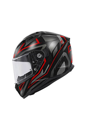 50.7 PROTON MAT TITANIUM-KIRMIZI KASK