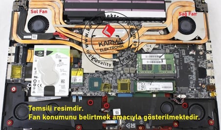 MSI GE75 Raider GL75 GP75 Leopard MS-17E2 Serisi Notebook Cpu, İşlemci Fanı (msi) R