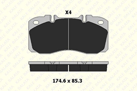 İveco Ticarı On Fren Balata İveco Euro Cargo-İveco Daıly - Kale B 29122 220 04