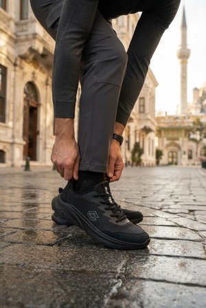 Scooter M2011 Rahat Deri Tekstil Sneaker Erkek Ayakkabı