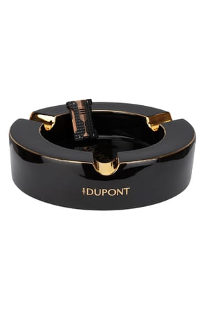 S.T. Dupont Siyah Gold Porselen Üçlü Puro Küllüğü 6737 TR9910