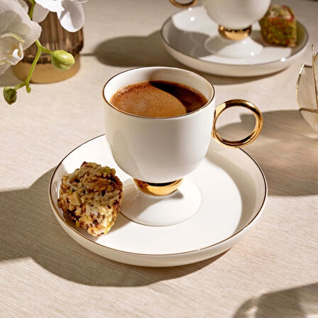 Nehir Karmen 12 Parça Porselen Kahve Fincan Takımı