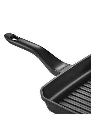 Nehir Royal Elite Siyah 26 cm Alüminyum Döküm Grill Tava 