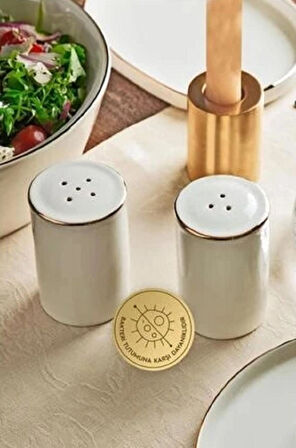 Nehir Yakamoz Gold 6 Kişilik 30 Parça Bone Porselen Yemek Takımı