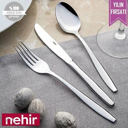 Nehir Sahra 12 Adet Sade Yemek Kaşığı