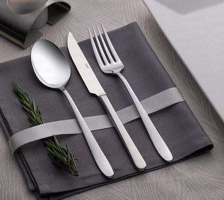 Nehir Sultan Sade 6lı Poşetli Yemek Kaşık