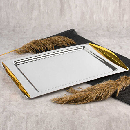 Nehir Kuzey Altın Kulplu Tepsi 