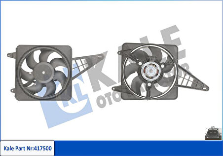 Fiat Fan Motoru - Davlumbazlı Soketli - Kal 417500
