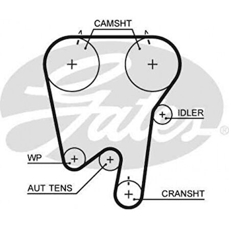 Renault Eksantrık Kayısı (148x230) Laguna 2,0 16v (95 01) Safran 2,0 16v (96 00) Volvo 850 2,0 Ct759 - Gates 5378xs