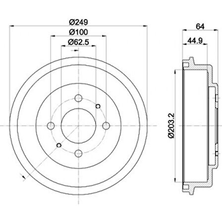 Hyundaı Fren Kampanası Hyundaı Accent Admıra 2003-2005 - Braxıs Ad5054