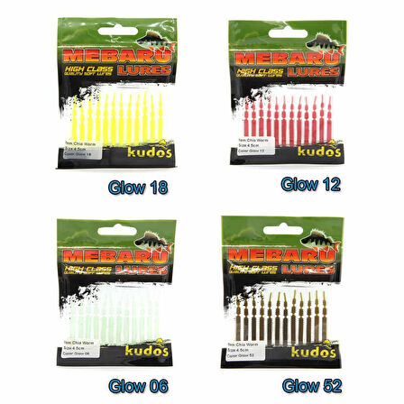 Kudos Chia Worm 4.5Cm Silikon Yem GLOW 09