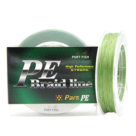 PortFish Pars 8 Kat İp Olta Misinası 0,36 MM-YEŞİL-300 MT-0,36 MM-0,36 MM