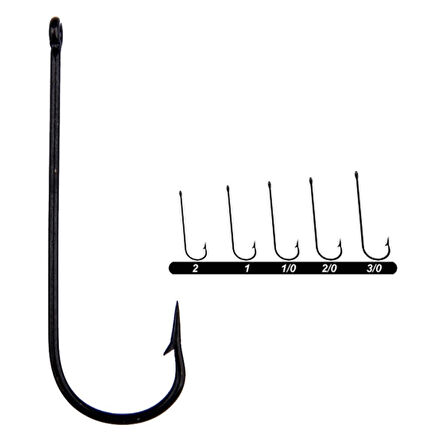 Youvella Delikli Uzun Black Nikel Olta İğnesi Black Nickel-NO:2/0