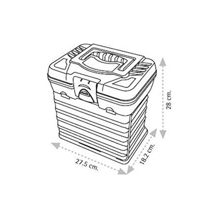 Süper Bag Organizerli Balıkçı Takım Çantası SARI