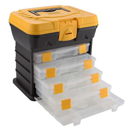 Süper Bag Organizerli Balıkçı Takım Çantası SARI