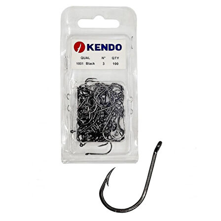 Kendo 1001 Black Nickle Halkalı İğne NO:1/0