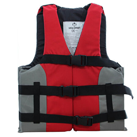 Holdman Water Sport CE Belgeli Can Yeleği ( 100 Newton Yüzdürme Yardımcısı ) KIRMIZI-S