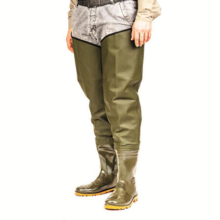 Gezer Çift Baskılı Kasık Çizme HAKİ-44