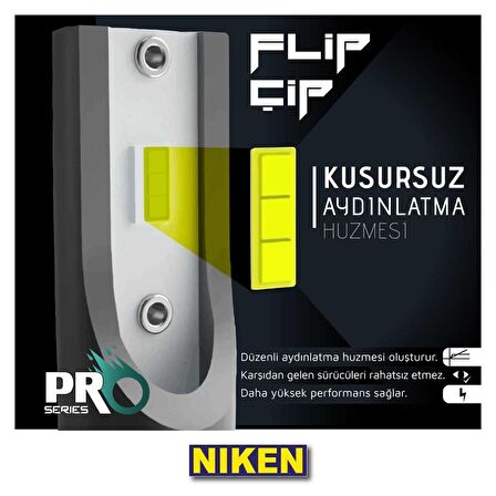 D2s led xenon far aydınlatma seti şimşek etkili niken pro 8000lm