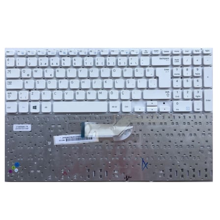 Samsung NP350E5C NP355V5C Notebook Klavyesi (Beyaz TR) - Küçük Yön Tuşlu