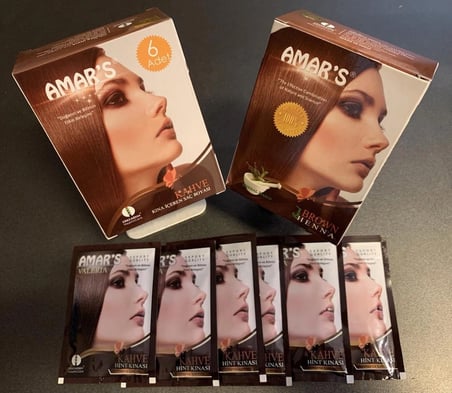 AMAR’S® KINA İÇEREN SAÇ BOYASI KAHVE RENK  6’lı 10g Paket- 1 KUTU