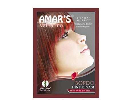 Amar's 6'lı Hint Kınası Seti - Bordo-8697125060211