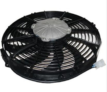 Unıversal Truck Fan Axıal Ufleme 255 MM 10 İnc  12v 10 Yassı Alımınyum Kapaklı - Baskurt 53810201