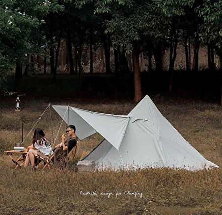 Wildland Ön Tenteli 2 Kapılı Mini Tipi 4 Kişilik Çadır Kamp Çadırı