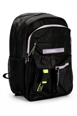 Okul Sırt Çantası Siyah 3 Bölmeli Ortopedik A4 42x27x16 cm Öğrenci Çantası