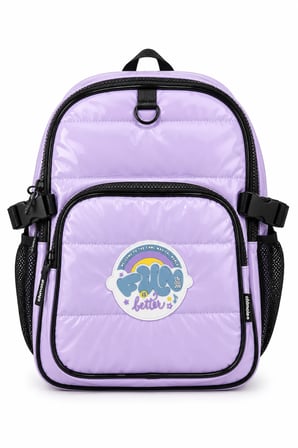 Okul Sırt Çantası Cool Purple 3 Bölmeli Ortopedik Matara Cepli 44x30x20cm