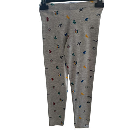 Kız Çocuk Baskılı %100 Pamuk Tayt – Esnek, Rahat ve Günlük Kullanıma Uygun