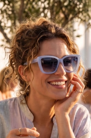 Kadın UV400 Oversize Cat Eyes Gri Çerçeve Güneş Gözlüğü 23026 c15 Degrade Cam