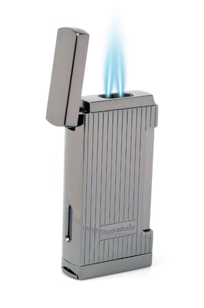 Conquistador Çift Torch Pürmüz Gunmetal Delicili Metal Puro Çakmağı CNQ-037