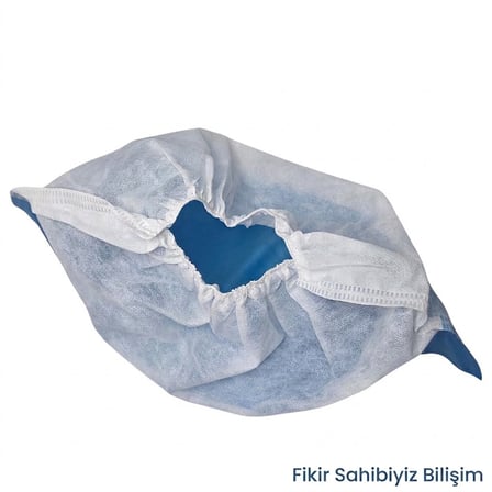 250 Adet CPE Kaymaz Taban Özel Tabanlı Tela Bez Galoş (250 Li Paket) 