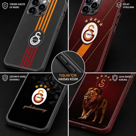 Taraftar Telefon Kaplaması Tüm Modeller Için (Sipariş Sonrası Telefon Modelinizi ve Desen Kodu Iletiniz)