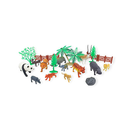 Hayvan Seti - 12 Parça Vahşi Hayvanlar Çiftlik Seti  - YS2789