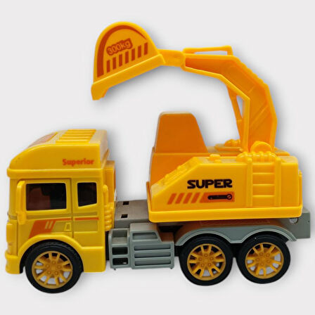 Sürtmeli Oyuncak İş Makinaları - Excavator