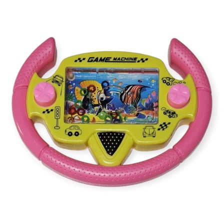 Direksiyonlu Su Oyunu - Halka Geçirmeli - Fidget Oyuncak - Pembe