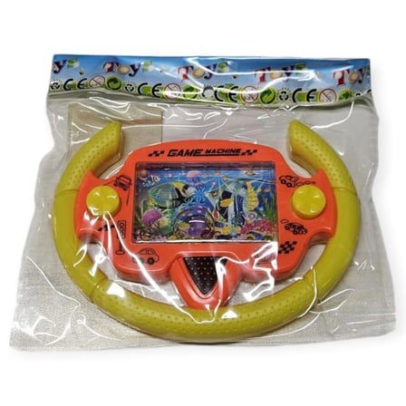 Direksiyonlu Su Oyunu - Halka Geçirmeli - Fidget Oyuncak - Sarı