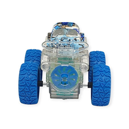 Sürtmeli Işıklı Off-Road Aracı  - 7310 - Mavi