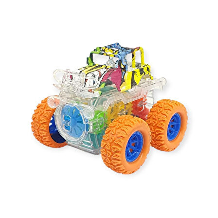 Sürtmeli Işıklı Off-Road Aracı  - 7310 - Turuncu