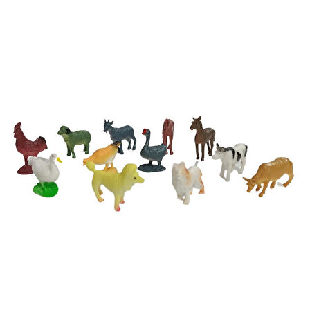 Farm Animals Çiftlik Hayvanları Seti 12 Parça - Köpek