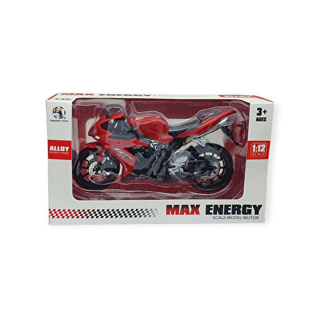 1:12 Ölçekli Model Motosiklet - Ducati - HX794-1- Kırmızı