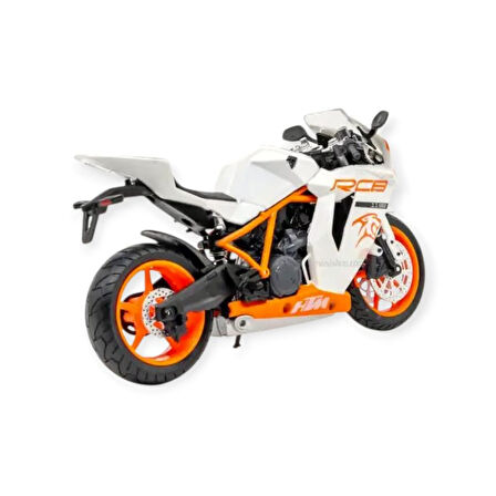 1:12 Ölçekli Model Motosiklet - HTM - HX797 - Beyaz