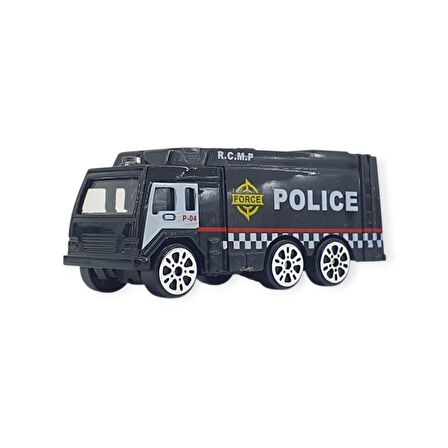 3'lü İş Makinaları Road Seti - Die Cast - DS044 - Polis 